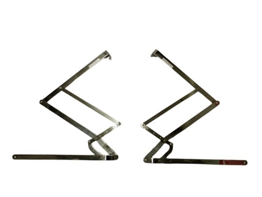 1928-29 Ford Stainless Steel Stock Height Roadster Pickup Top Irons, Wood Bows & Mounting Kit