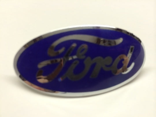 1931 Ford Model A Chrome With Blue Lettering Radiator Shell Emblem