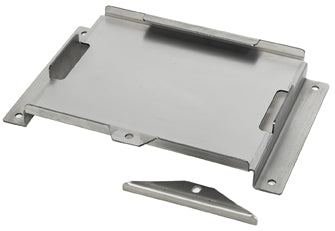 Mild Steel Flat Floor Mount Battery Tray With Battery Clip